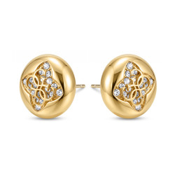 Kolczyki damskie GUESS Spinning Bloom JUBE06467JWYG
