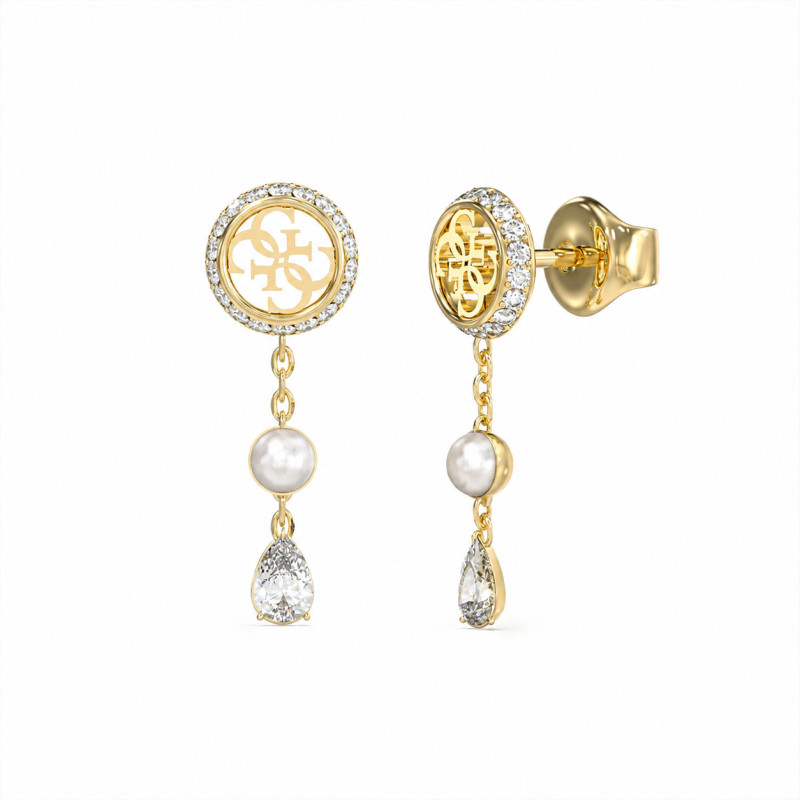 Kolczyki damskie GUESS Tiny Pearly  JUBE05521JWYG Stal
