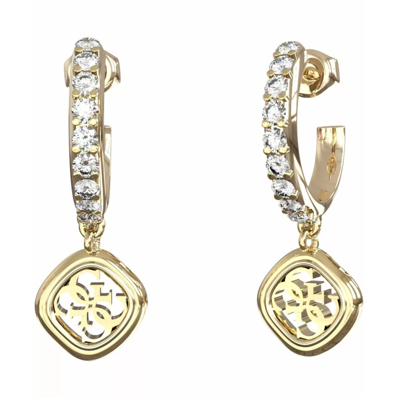 Kolczyki damskie wiszące GUESS Jaipur Splendor JUBE06151JWYG