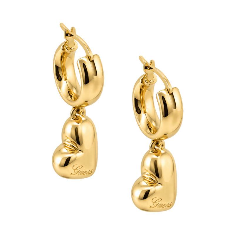Kolczyki damskie GUESS Golden Love JUBE06456JWYG