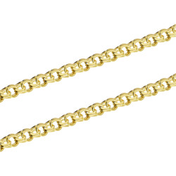 Łańcuszek złoty splot typu garibaldi 4,5 mm