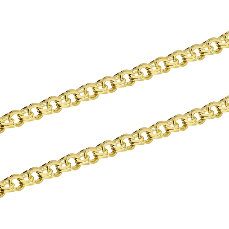 Łańcuszek złoty splot typu garibaldi 4,5 mm