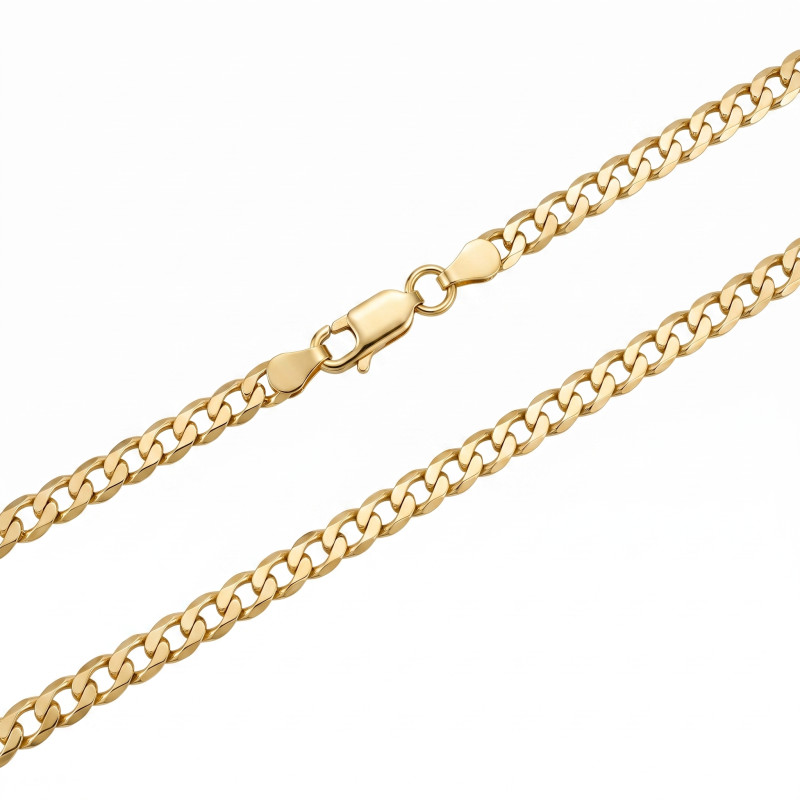 Łańcuszek pancerka 3 mm ze złota 585