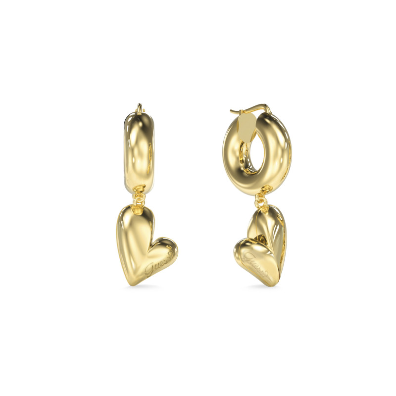 Kolczyki damskie GUESS Golden Love JUBE06456JWYG