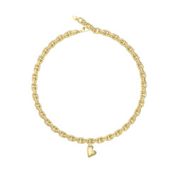Naszyjnik GUESS Golden Love GZ JUBN06441JWYG, stal, cyrkonia