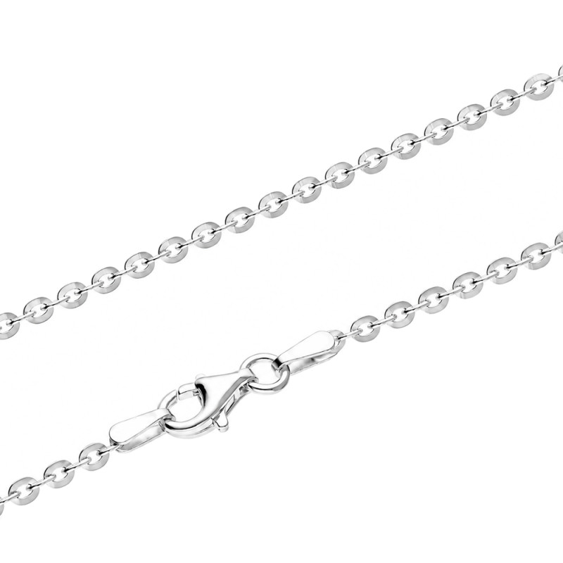 Srebrny łańcuszek Rolo pr. 925 rodowany - JubilerSezam.pl