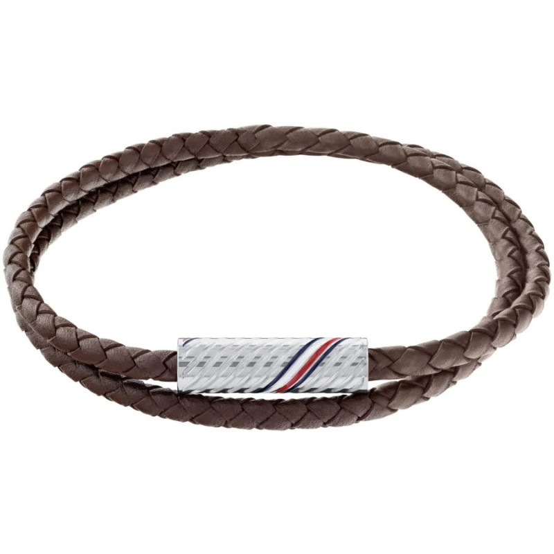 Bransoletka męska Tommy Hilfiger 2790468 stal i skóra