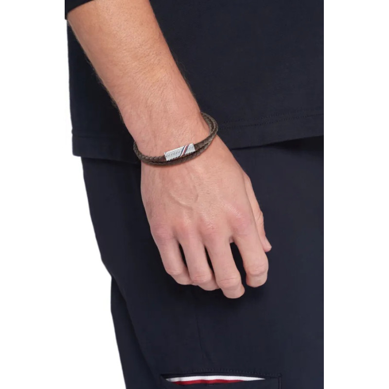 Bransoletka męska Tommy Hilfiger 2790468 stal i skóra