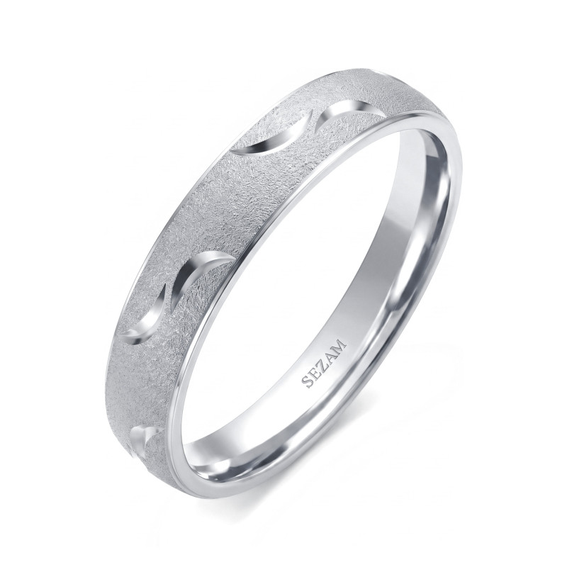 Obrączka ślubna złota personalizowana ornamentowa SEZ-ST-130