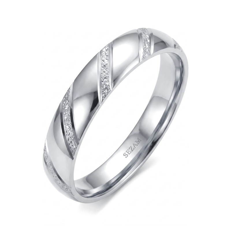 Obrączka ślubna złota personalizowana młotkowana SEZ-ST-21