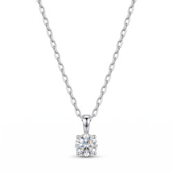 Naszyjnik z moissanitem 0,5 ct srebro 925 - Jubiler Sezam
