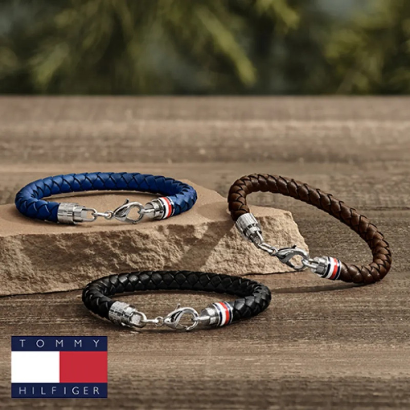 Bransoletka męska Tommy Hilfiger 2790546 ze skóry