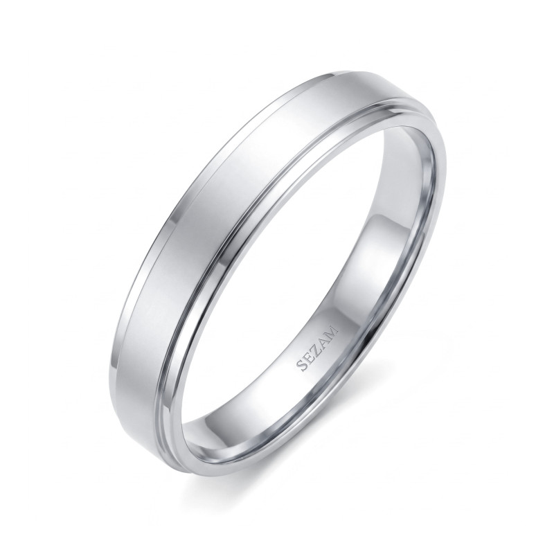 Obrączka ślubna złota personalizowana geometryczna SEZ-ST-47