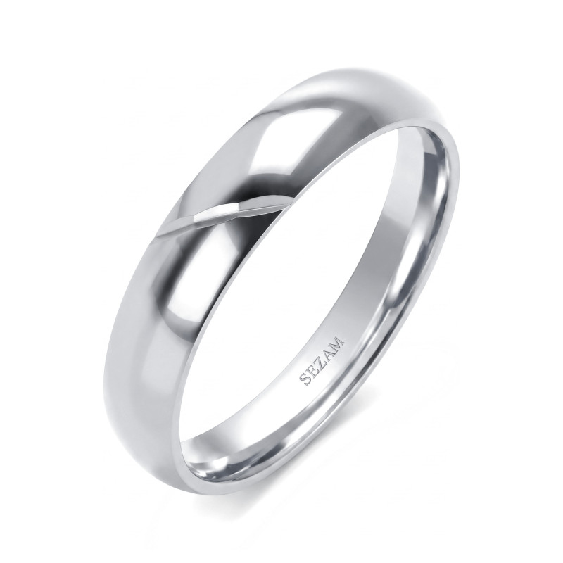 Obrączka ślubna złota personalizowana dekoracyjna SEZ-ST-75