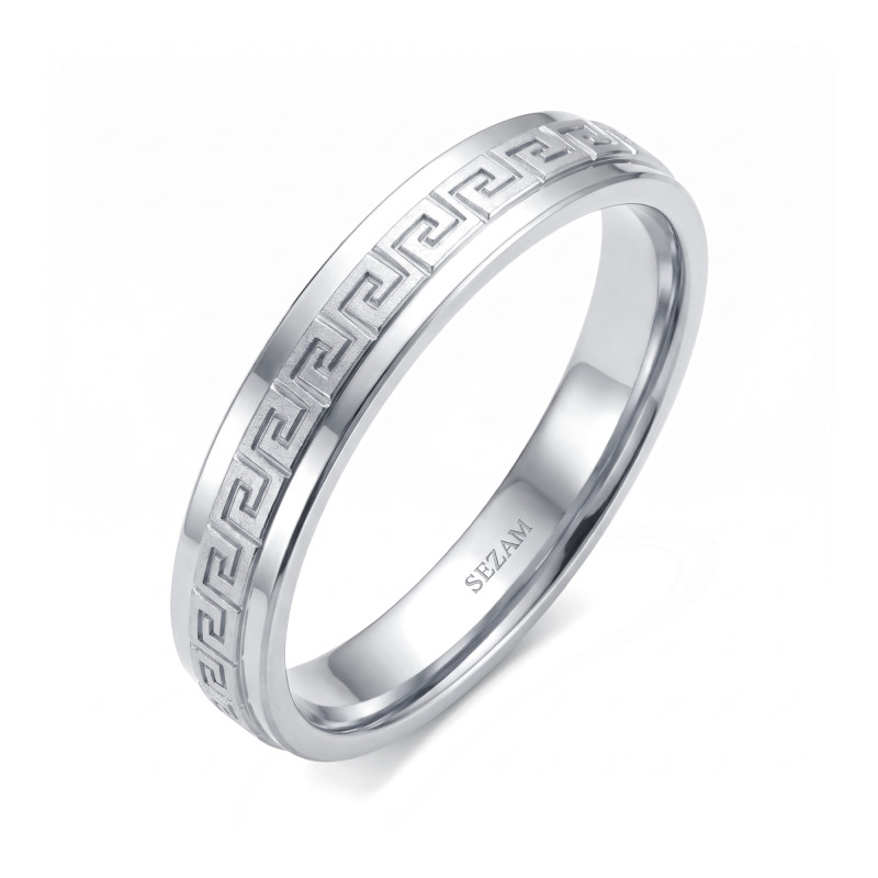 Obrączka ślubna złota personalizowana greka SEZ-ST-202