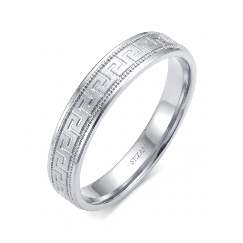 Obrączka ślubna złota personalizowana ornamentowana SEZ-ST-212