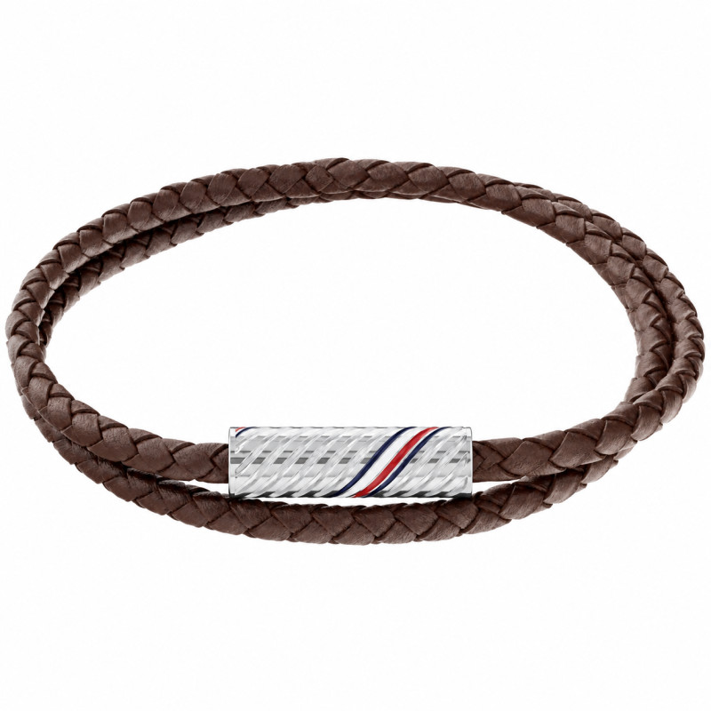 Bransoletka męska Tommy Hilfiger 2790468 stal i skóra
