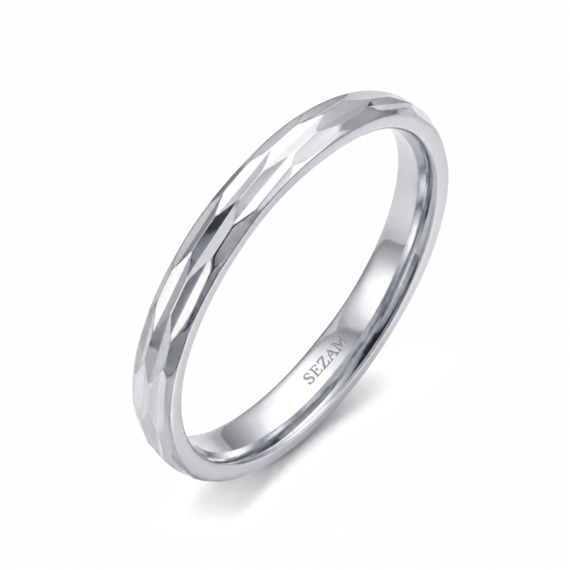Obrączka ślubna złota personalizowana grawerowana SEZ-ST-505