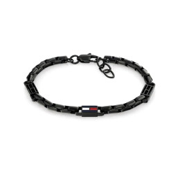 Bransoletka męska TOMMY HILFIGER 2790676 ze stali w kolorze czarnym