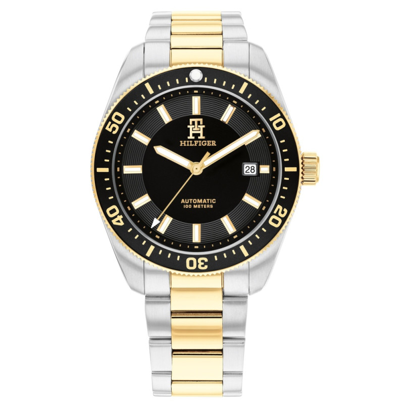 Zegarek męski Tommy Hilfiger 1710552 czarno-złoty - Jubiler Sezam