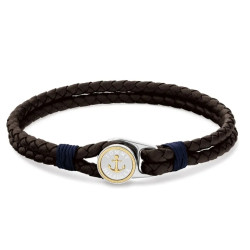 Bransoletka męska TOMMY HILFIGER 2790692 skóra brązowa