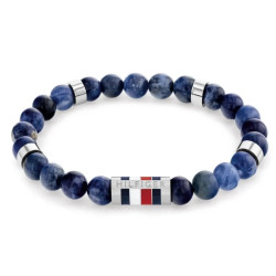 Bransoletka męska TOMMY HILFIGER 2790711 z sodalitem jubilerskim