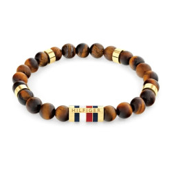 Bransoletka męska TOMMY HILFIGER 2790714 z tygrysim okiem jubilerskim
