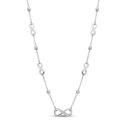 Naszyjnik srebrny infinity 925 damski - Jubiler Sezam