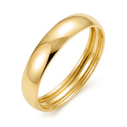 Złota obrączka ślubna wklęsła 4.5mm pr. 585 - JubilerSezam.pl