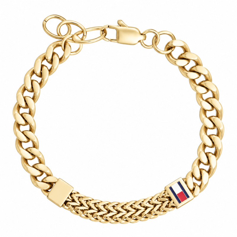 Bransoletka męska TOMMY HILFIGER 2790730 stal w kolorze złotym