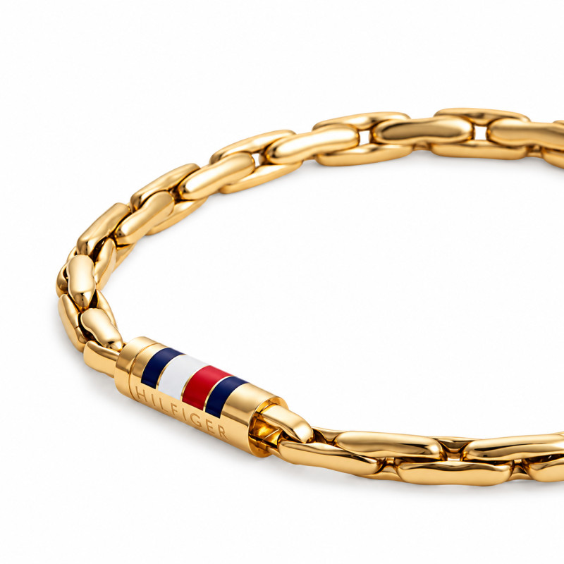 Bransoletka męska TOMMY HILFIGER 2790750 stal w kolorze złotym