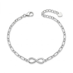Bransoletka srebrna 925 infinity - Jubiler Sezam