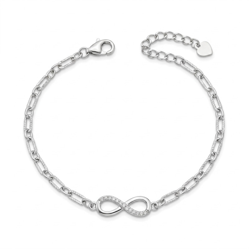 Bransoletka srebrna 925 infinity - Jubiler Sezam