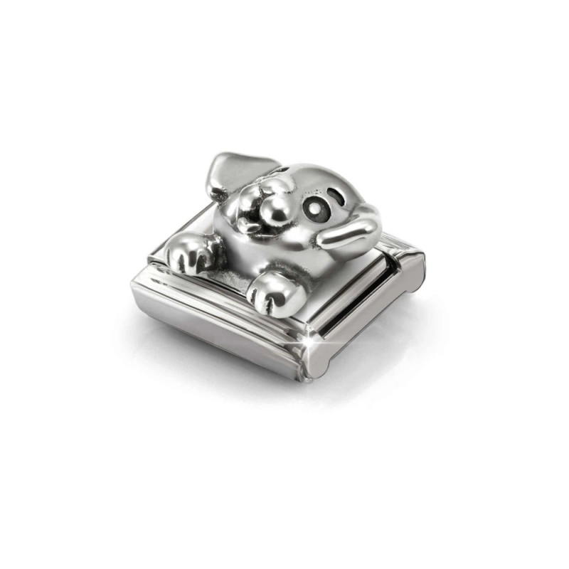 Element link do bransoletki Nomination Pies 330114 17 stal i srebro 925