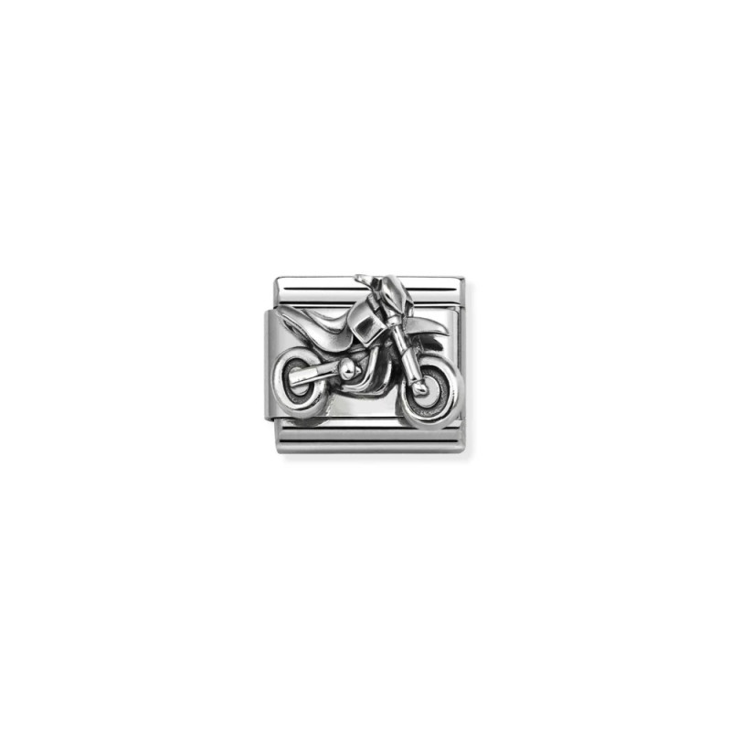 Element link do bransoletki Nomination Motor 330114 19 stal i srebro 925