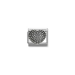 Element link do bransoletki Nomination Serce bead 330114 28 stal i srebro 925