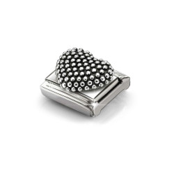 Element link do bransoletki Nomination Serce bead 330114 28 stal i srebro 925