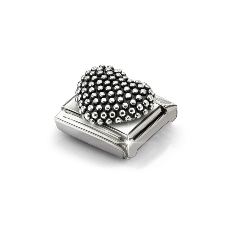 Element link do bransoletki Nomination Serce bead 330114 28 stal i srebro 925