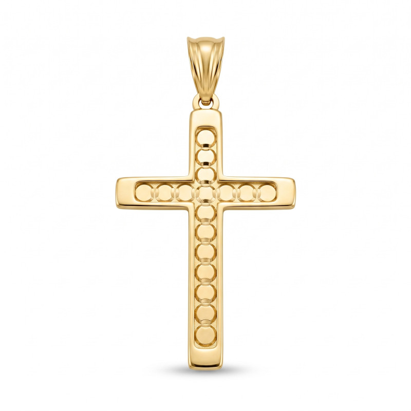 Krzyżyk złoty próba 375 zawieszka religijna - Jubiler Sezam
