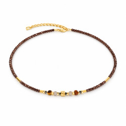 Naszyjnik COEUR DE LION Cube Balance Golden Hazel 3048-10-1116