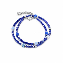 Bransoletka COEUR DE LION Flex Silver-Blue 4460-30-0717