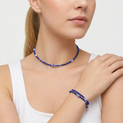 Bransoletka COEUR DE LION Flex Silver-Blue 4460-30-0717