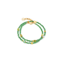 Bransoletka COEUR DE LION Flex Gold-Green 4460-30-0516