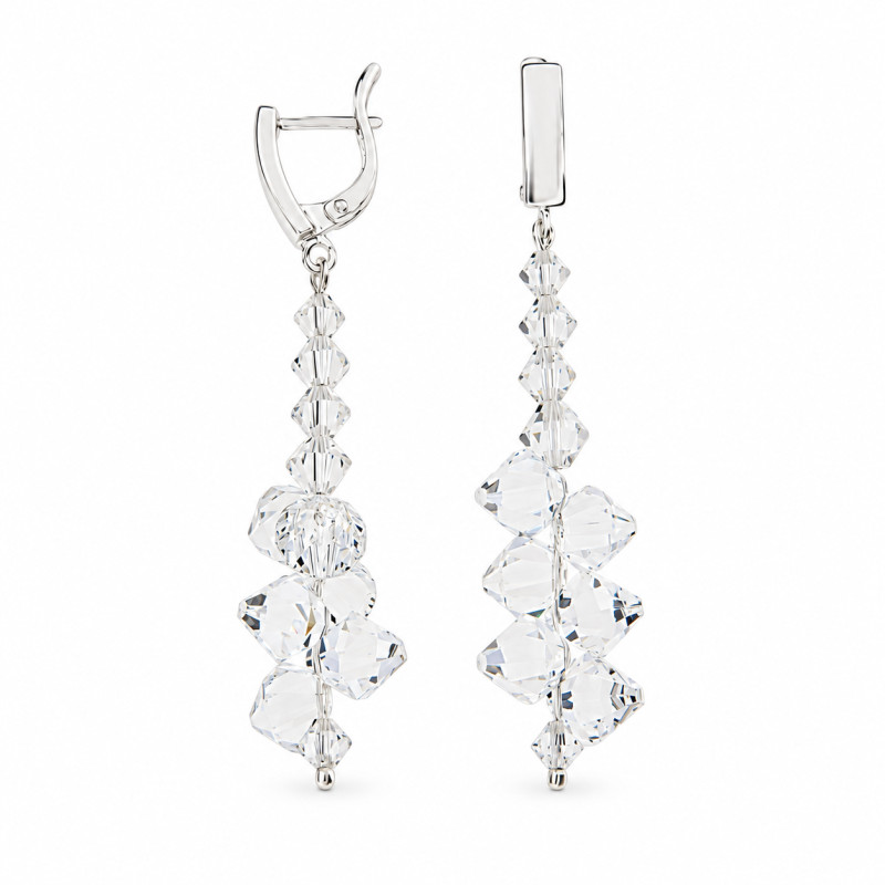 Kolczyki srebrne z kryształami Swarovski nr CQ KW63015301C Sezam - 1