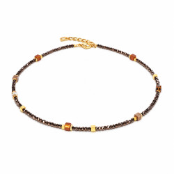 Bransoletka COEUR DE LION Flex Gold-Brown 4460-30-1116