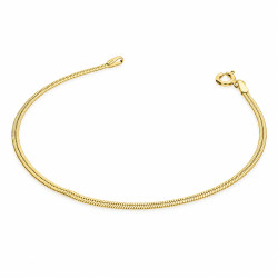 Bransoleta pozłacana snake płaski BC 1475-025 GOLD próba 925