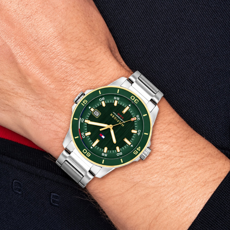 Zegarek męski Tommy Hilfiger 1792230 zielony - Jubiler Sezam