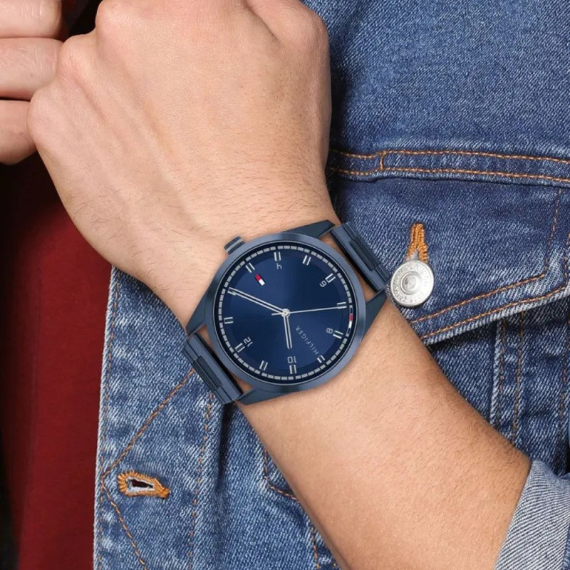 Zegarek męski Tommy Hilfiger 1710456 granatowy - Jubiler Sezam