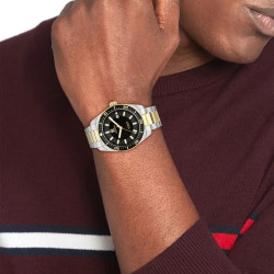 Zegarek męski Tommy Hilfiger 1710552 czarno-złoty - Jubiler Sezam