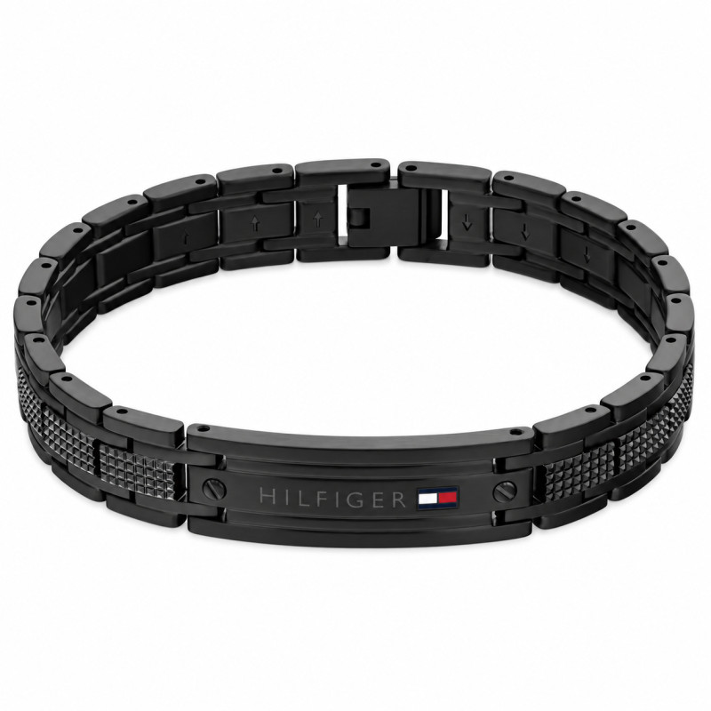 Bransoletka męska Tommy Hilfiger 2790732 czarna - Jubiler Sezam